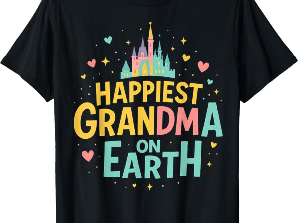 Happiest grandma on earth tee cute for grandma, mother’s day t-shirt