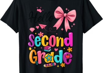 Hello Second Grade Preppy Back to School Boy Girl TeacherTee T-Shirt