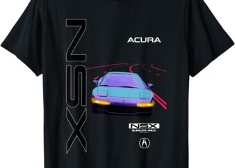 Honda NSX Acura Neon Road V Tec T-Shirt