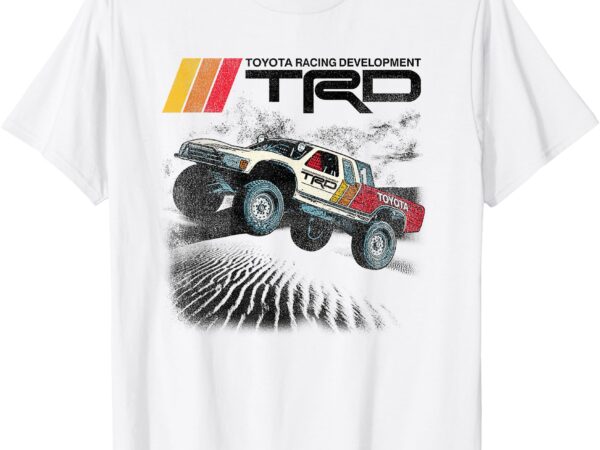 Iconic trd racing development distressed chest logo t-shirt