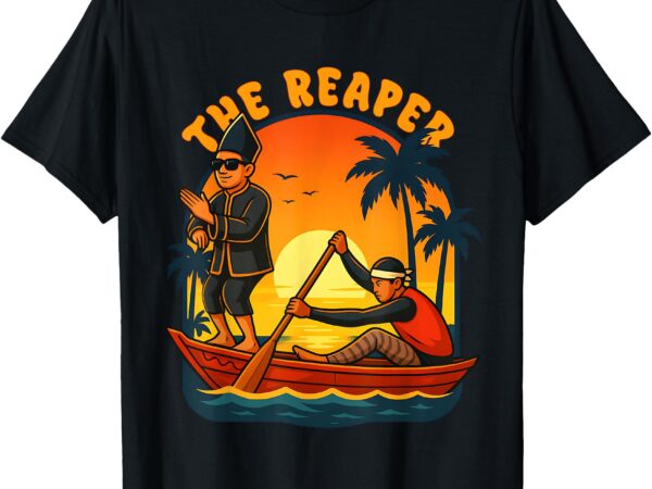 Indonesian boat racing kid viral reaper aura farming pacu t-shirt