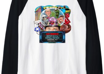 Jeff Dunham Verona, NY (2025) Raglan Baseball Tee