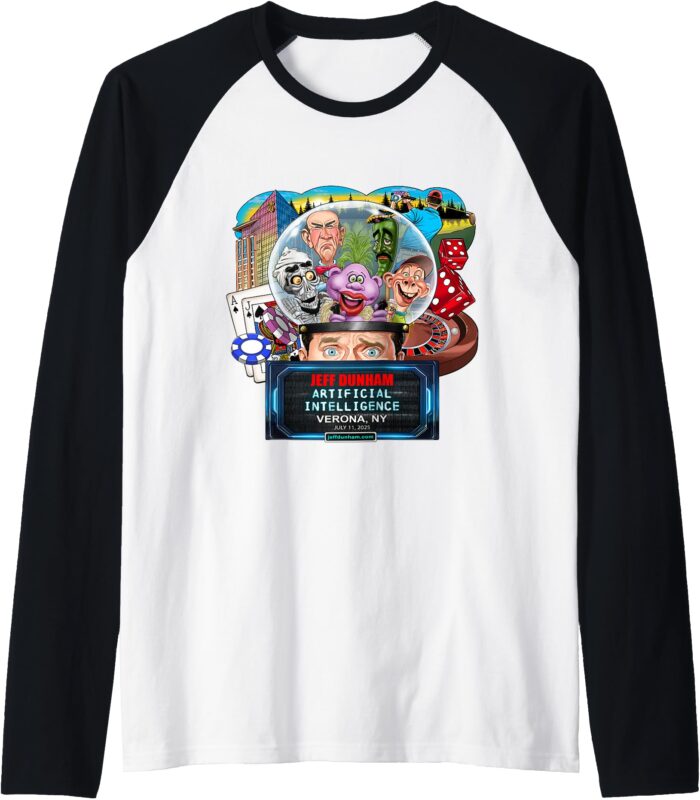 Jeff Dunham Verona, NY (2025) Raglan Baseball Tee
