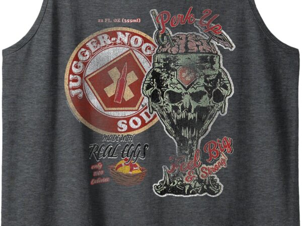 Jugger-nog soda collage video game tank top vector clipart