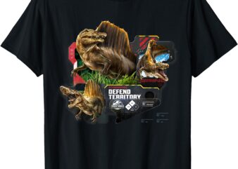 Jurassic World Rebirth Spinosaurus Defend Territory T-Shirt