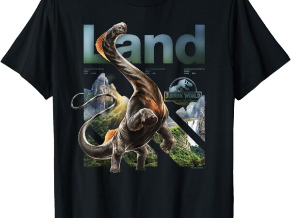 Jurassic world rebirth titanosaurus land dinosaur t-shirt