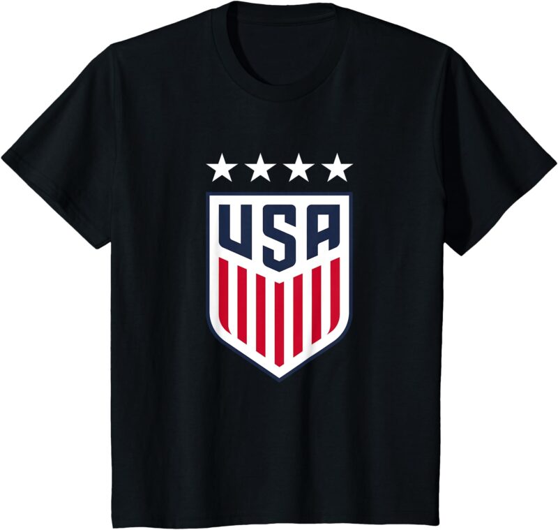 Kids Officially Licensed USA Soccer U.S. Soccer Gear, USA Crest T-Shirt