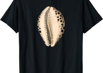 LEOPARD COWRY SHELL (front AND back designs) T-Shirt