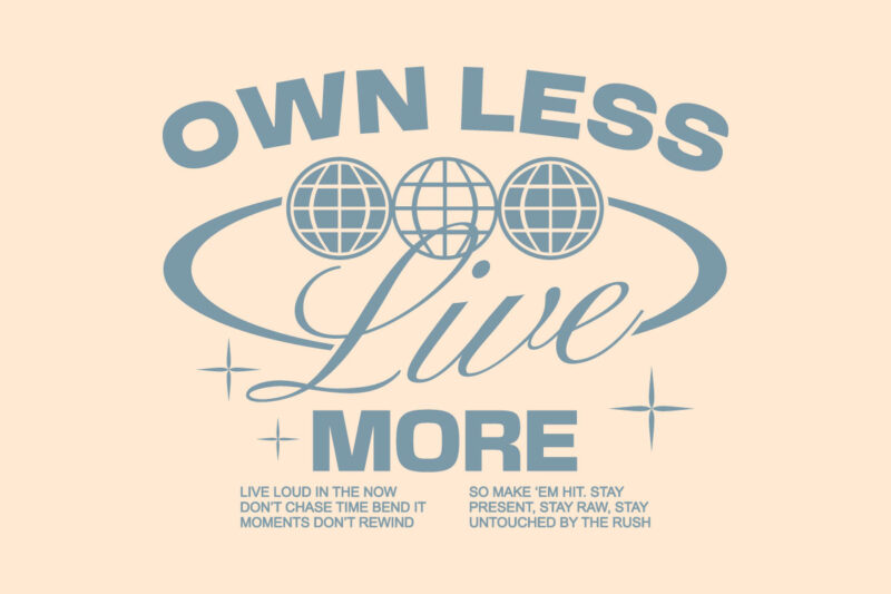 Slow Living Typography Quotes T-shirt Designs Bundle