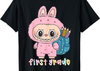 Labu Back To School Bubu Teacher First Grade First Day T-Shirt