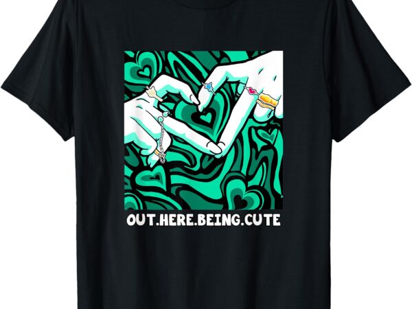 Light teal aqua out here being cute light teal aqua graphic t-shirt