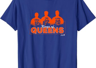 Lindor, soto, & alonso - kings of queens - new york baseball t-shirt