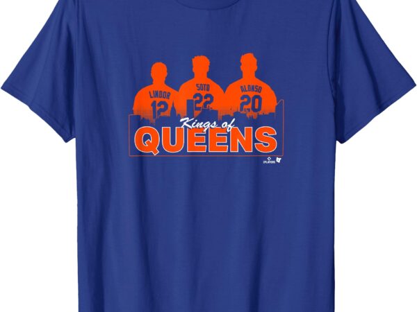 Lindor, soto, & alonso – kings of queens – new york baseball t-shirt