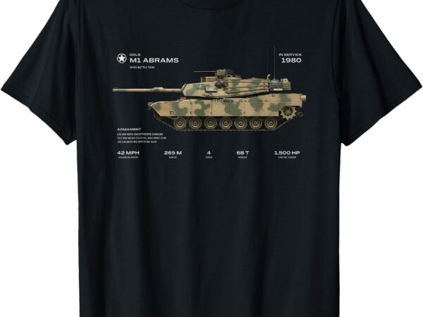 M1 abrams tank t-shirt