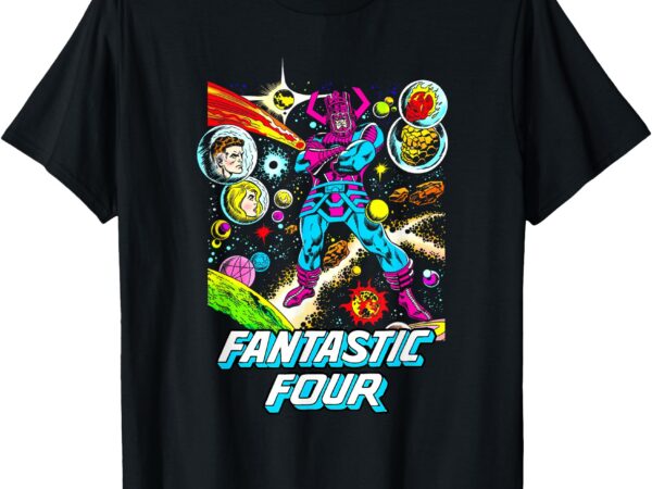 Marvel fantastic four classic galactus comic cover t-shirt