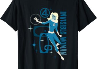 Marvel Fantastic Four_ First Steps Retro Invisible Woman T-Shirt