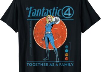 Marvel fantastic four_ first steps the invisible woman retro t-shirt