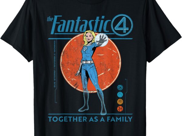 Marvel fantastic four_ first steps the invisible woman retro t-shirt