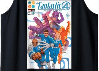 Marvel The Fantastic Four_ First Steps Comic Book Cover Art Tank Top