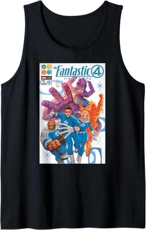 Marvel The Fantastic Four_ First Steps Comic Book Cover Art Tank Top