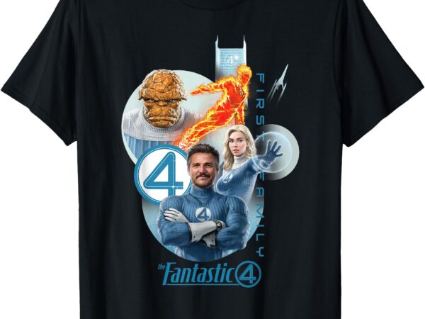 Marvel the fantastic four_ first steps first family poster t-shirt