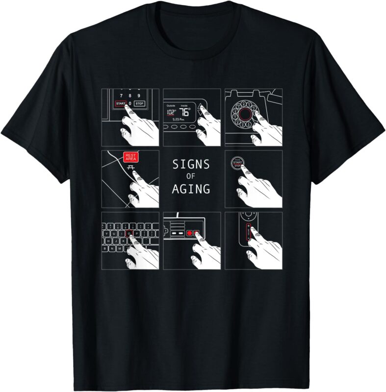 Middle Finger – Signs of Aging T-Shirt