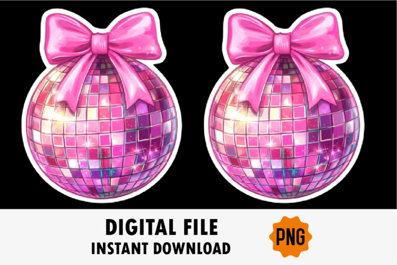 Coquette Christmas Png Disco Ball