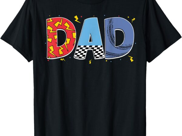 Mom and dad birthday boy racing car family matching t-shirt