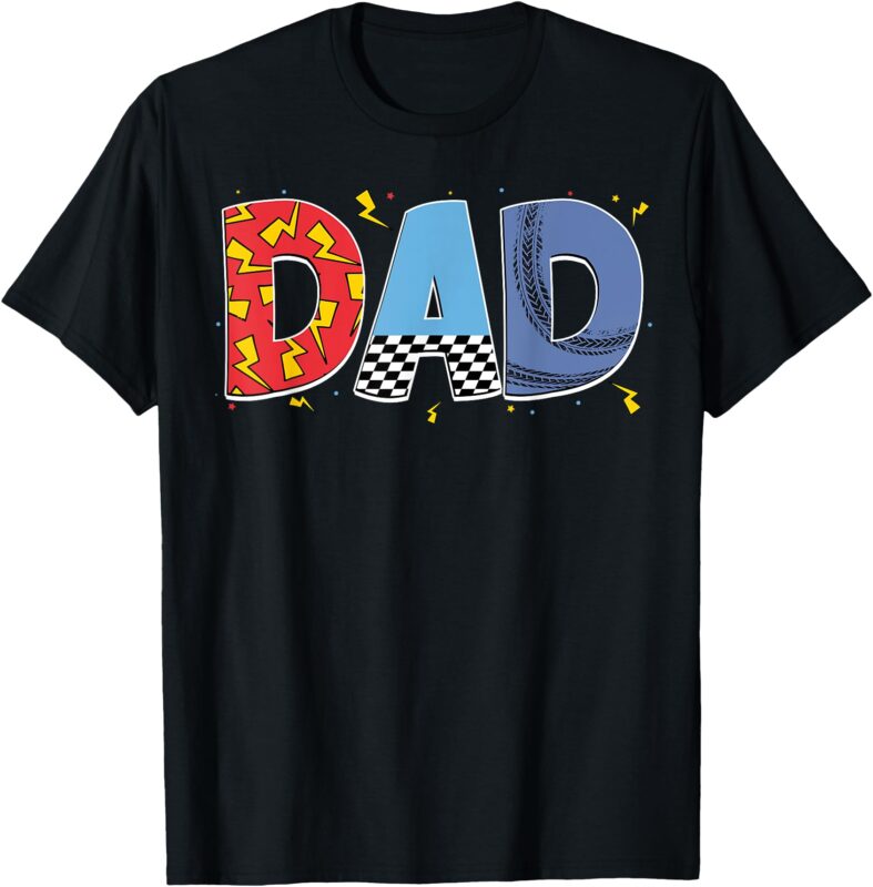 Mom And Dad Birthday Boy Racing Car Family Matching T-Shirt