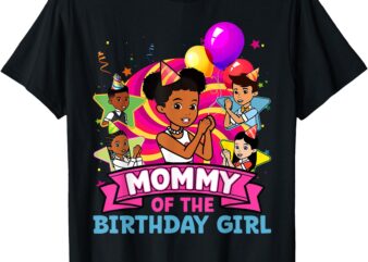 Mommy the Birthday Girl Party Pink Doll Family Decorations T-Shirt
