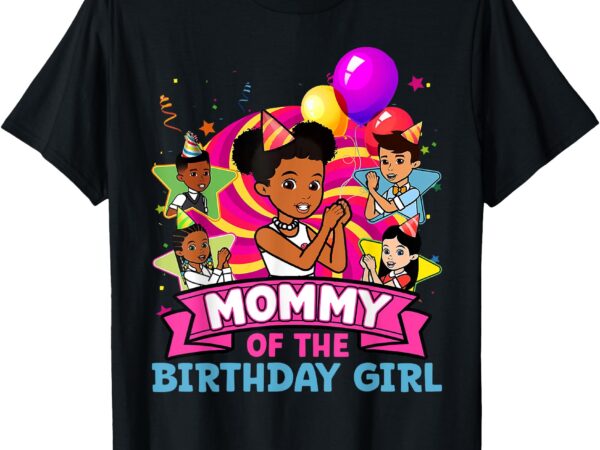 Mommy the birthday girl party pink doll family decorations t-shirt