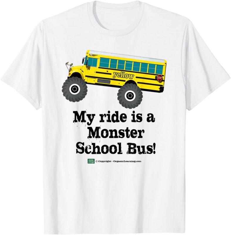 Monster School Bus Tee T-Shirt