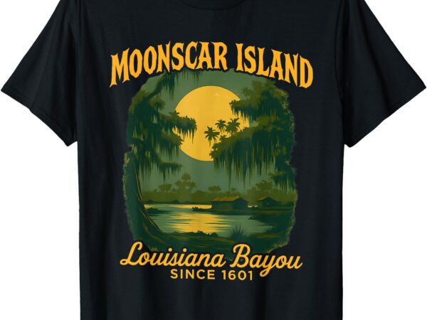 Moonscar island retro cartoon halloween zombie island t-shirt