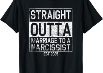 Narcissist Divorce Party 2025 Survivor T-Shirt