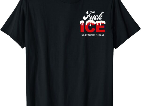 No human is illegal on stolenland t-shirt