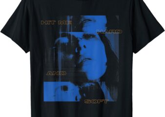 Official Billie Eilish HIT ME HARD AND SOFT Blue Photo T-Shirt