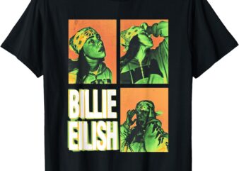 Official Billie Eilish HIT ME HARD AND SOFT Photo Squares T-Shirt