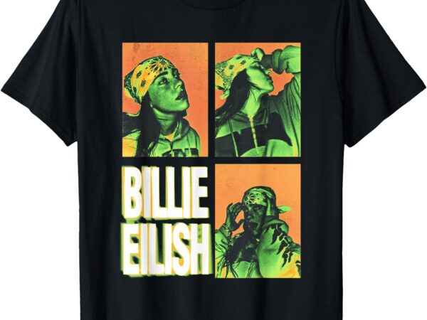 Official billie eilish hit me hard and soft photo squares t-shirt