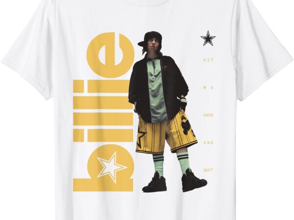 Official billie eilish hit me hard and soft standing photo t-shirt