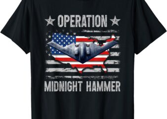 Operation Midnight Hammer – USA Flag Midnight Hammer T-Shirt