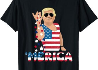 Patriotic trump 4th of july america freedom independence day t-shirt