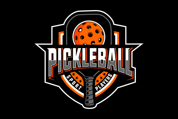 Pickleball sport logo t shirt illustration