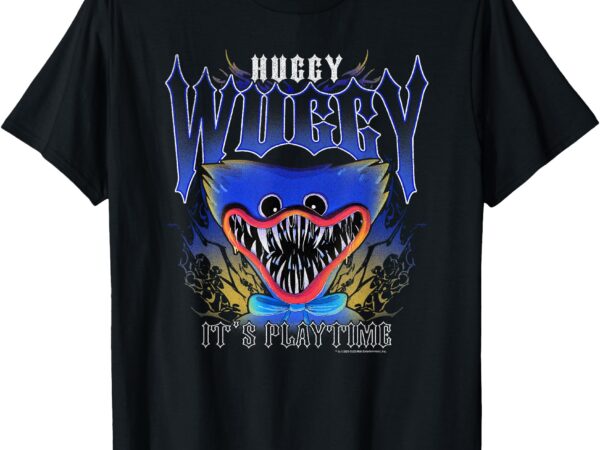 Poppy playtime huggy wuggy it’s play time distressed poster t-shirt
