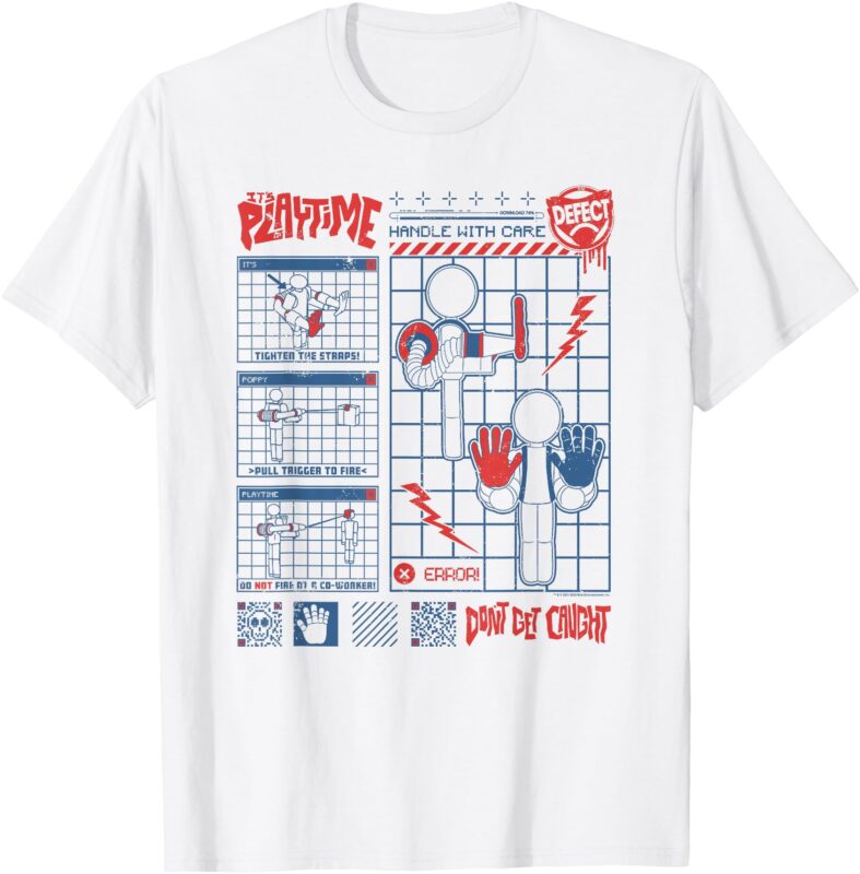 Poppy Playtime It’s Playtime Player Instruction Manual T-Shirt