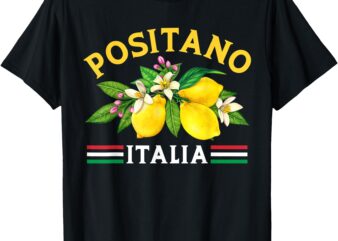 Positano Town Italian Lemons From Amalfi Coast Italy T-Shirt