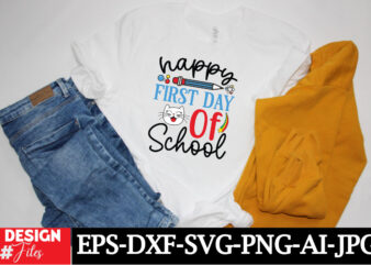 Happy First Day of School T-shirt Design, Welcome Back To School PNG, Retro Back To School Png, Back To School shirt Png,