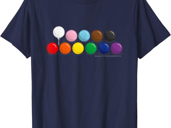 Pride golf balls t-shirt