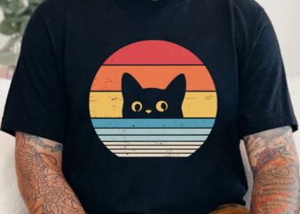 Retro Cat Svg Png, Black Cat Shirt, Cute Cat Lovers Gift, Funny Cat Saying, Cat Lady Tshirt, Vintage Kitty Cat Shirt, Digital Download