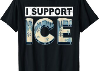 Retro I Support ICE Vintage T-Shirt