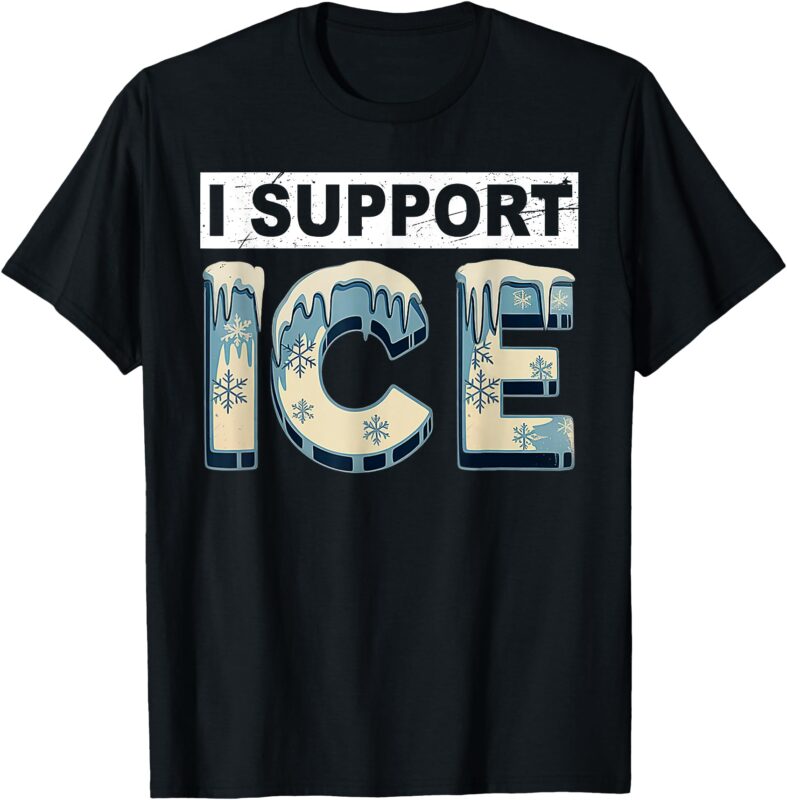 Retro I Support ICE Vintage T-Shirt